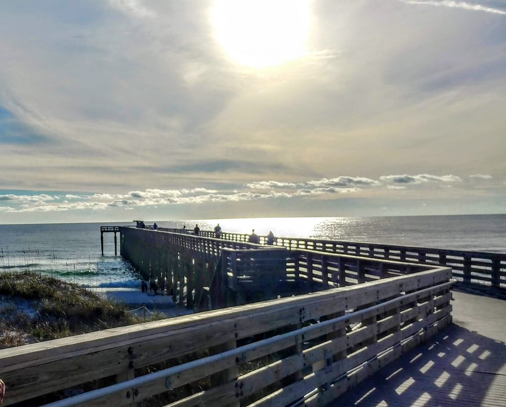 Walkway to the beach - a beautiful vacation spot.